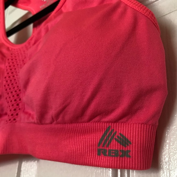 RBX Sports Bra - Hot Pink - Size Medium - Picture 3 of 5